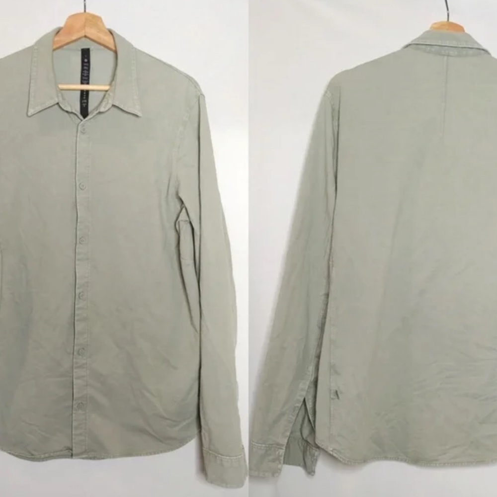 Men’s sage green lululemon button up